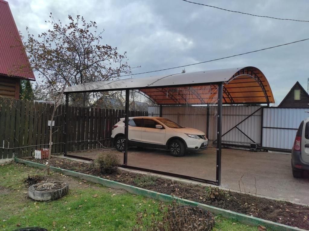 Прозрачные шторы ПВХ для навеса под автомобиль в Судогде